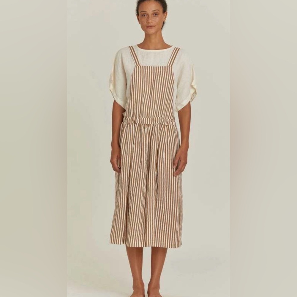 Black Crane Apron Dress